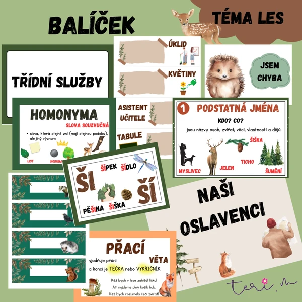 LES balíček - výzdoba + třídní samospráva + pomůcky
