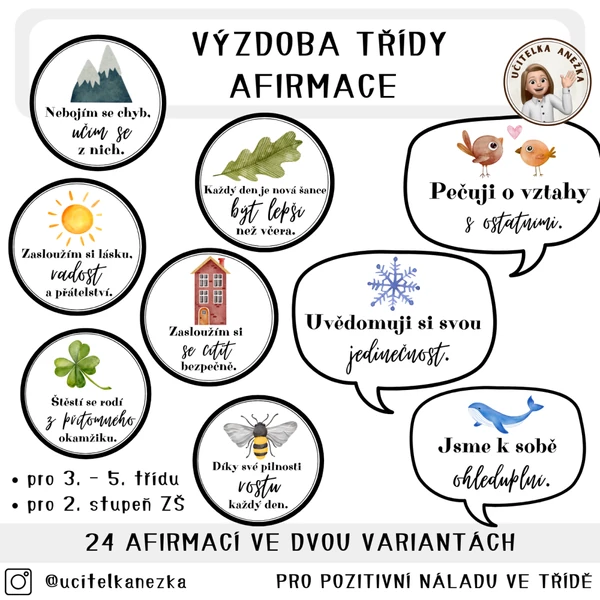 AFIRMACE - VÝZDOBA TŘÍDY
