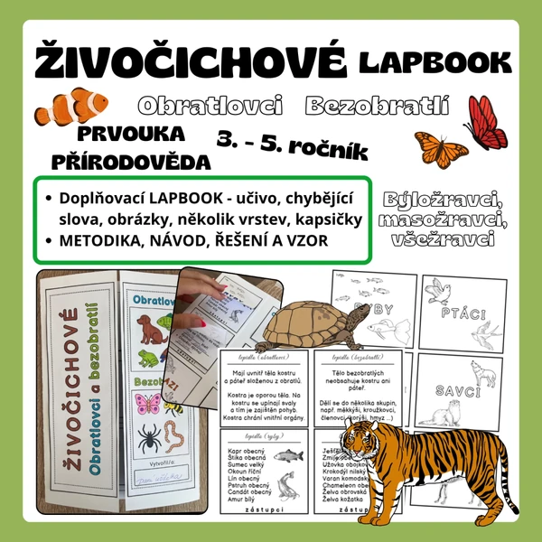 LAPBOOK - Živočichové