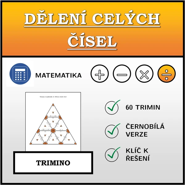 Trimino - Dělení celých čísel | matematika