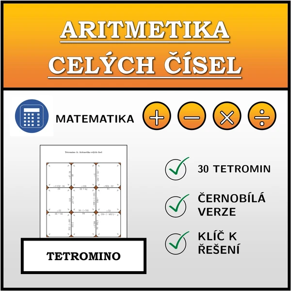 Tetromino - Aritmetika celých čísel | matematika