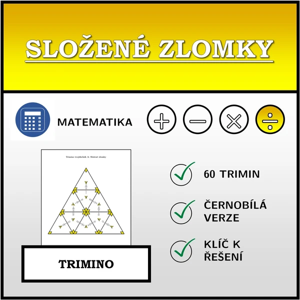 Trimino - Složené zlomky | matematika