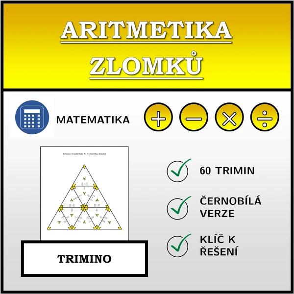 Trimino - Aritmetika zlomků | matematika