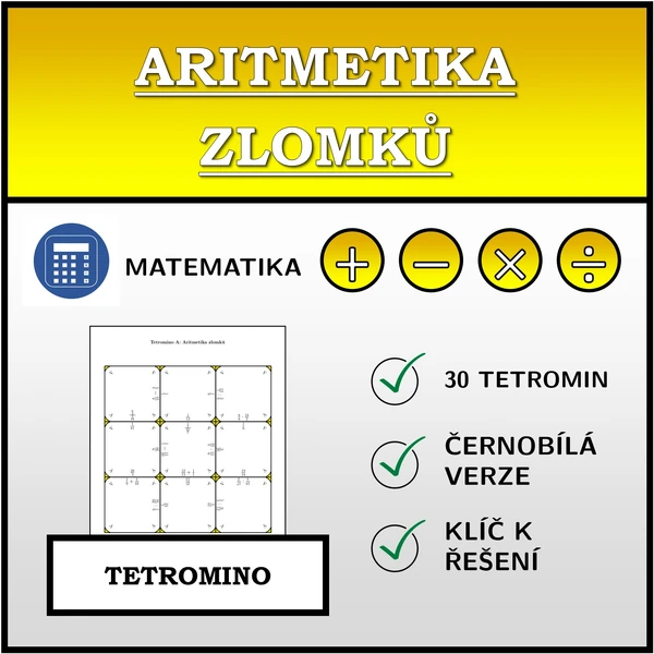 Tetromino - Aritmetika zlomků | matematika