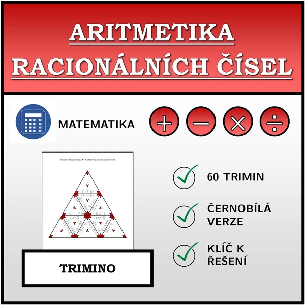 Trimino - Aritmetika racionálních čísel | matematika