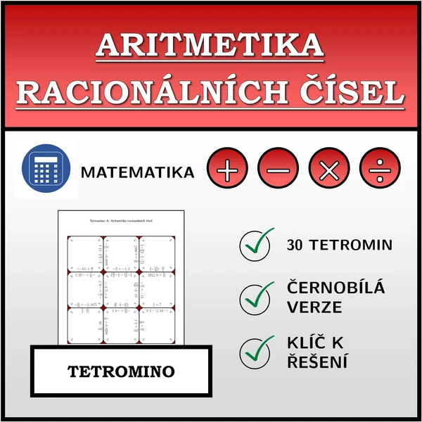 Tetromino - Aritmetika racionálních čísel | matematika
