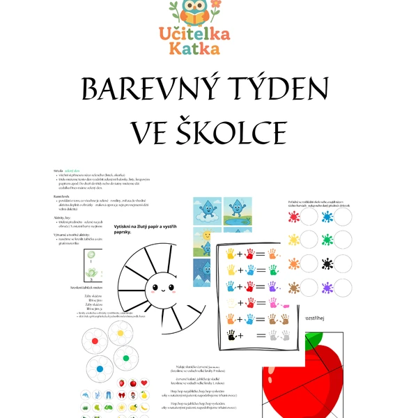 Barevný týden ve školce