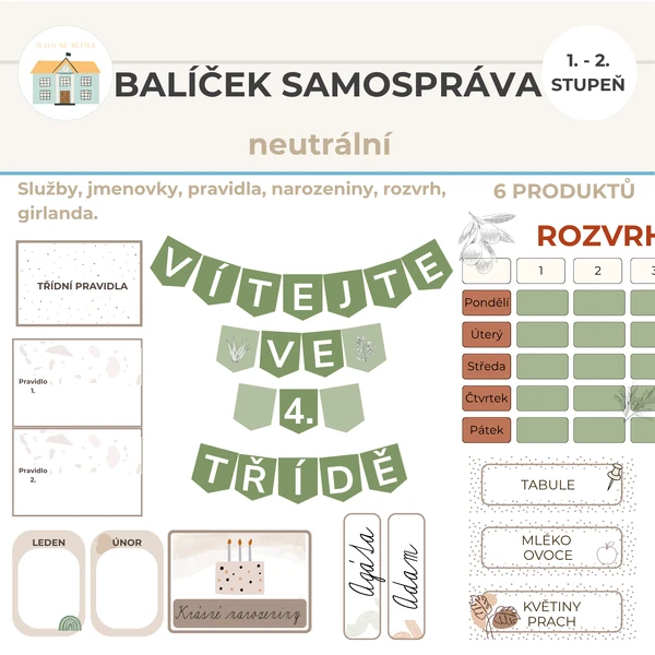 Balíček třídní samospráva - neutrální