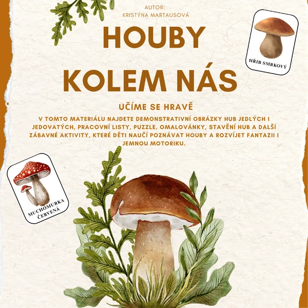 Houby kolem nás - Učíme se hravě