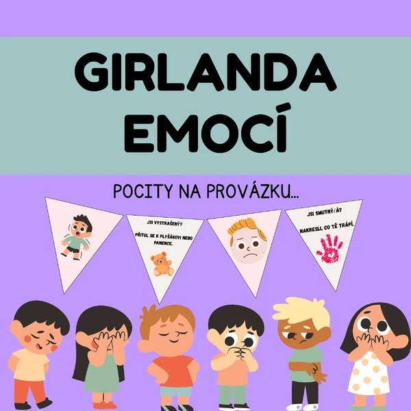 Girlanda emocí - Pocity na provázku