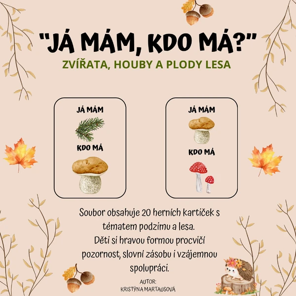 Já mám, kdo má - Zvířata, houby a plody lesa