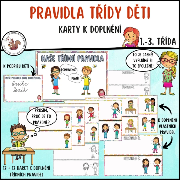 Pravidla třídy děti