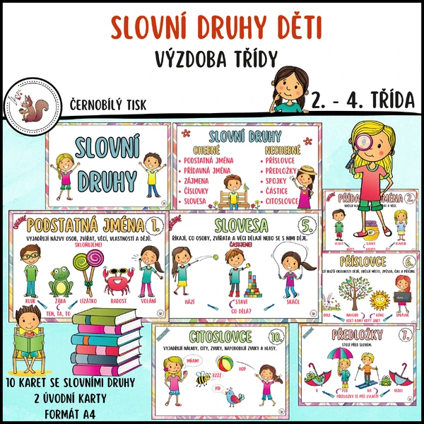 Slovní druhy děti
