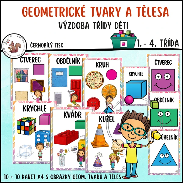 Geometrické tvary a tělesa děti