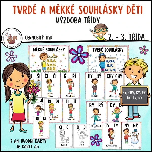Tvrdé a měkké souhlásky děti