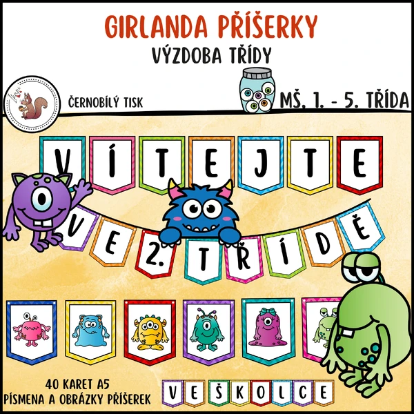 Girlanda příšerky