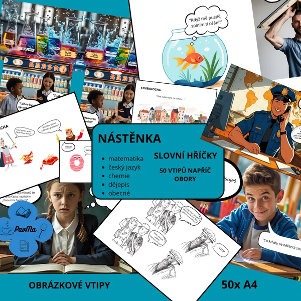 Nástěnka: Vtípky a slovní hříčky napříč obory
