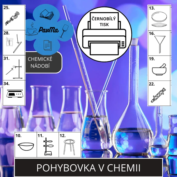CHEMIE: Laboratorní nádobí - Pohybová hra