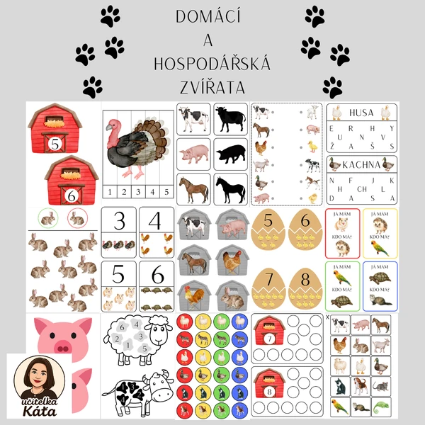 DOMÁCÍ A HOSPODÁŘSKÁ ZVÍŘATA - AKTIVITY