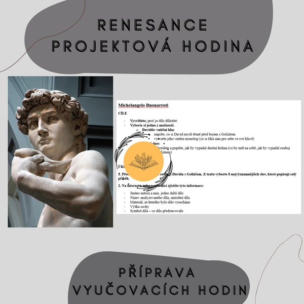Renesance – projektová hodina s osobnostmi umění