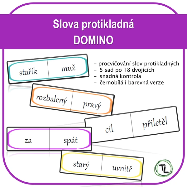 Domino - Slova protikladná