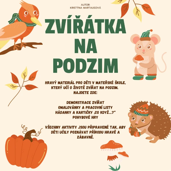 Zvířátka na podzim 