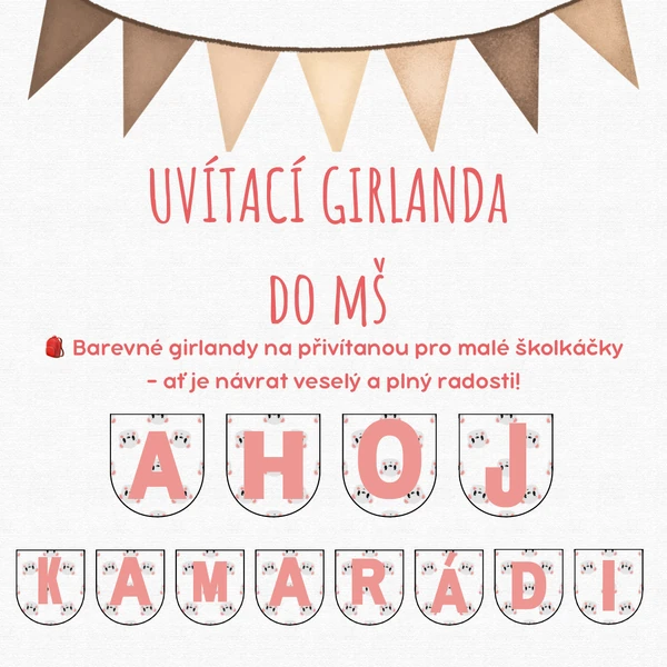Uvítací girlanda do MŠ