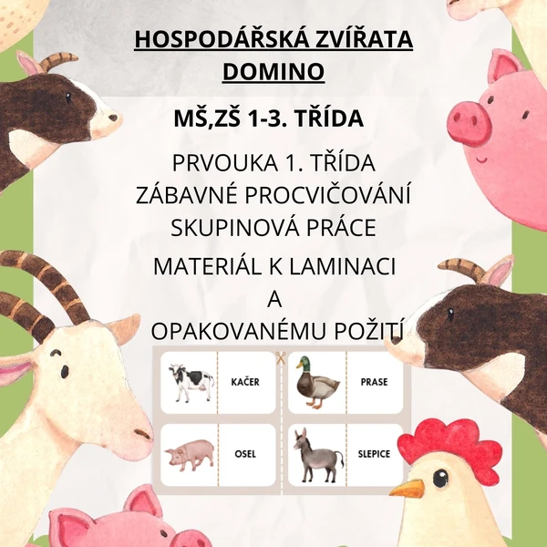 Hospodářská zvířata - DOMINO