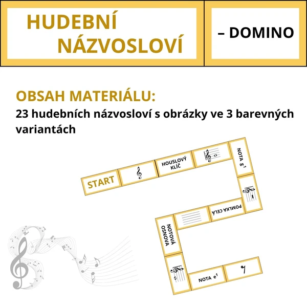 HUDEBNÍ NÁZVOSLOVÍ - domino