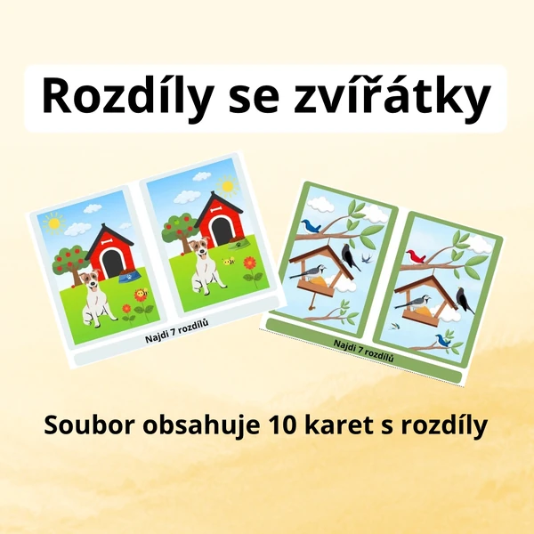 Rozdíly se zvířátky
