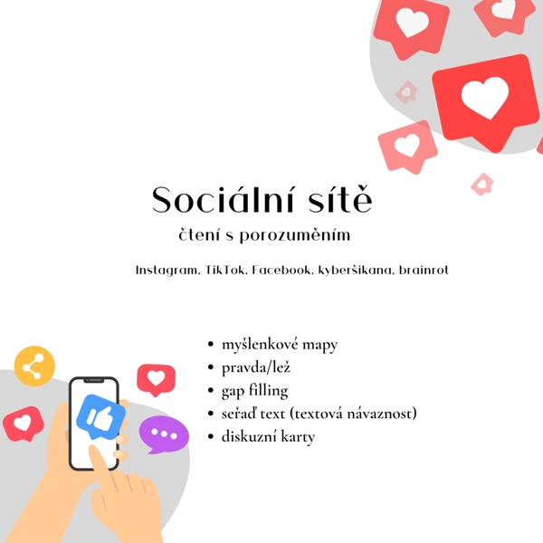 Sociální sítě - čtení s porozuměním 