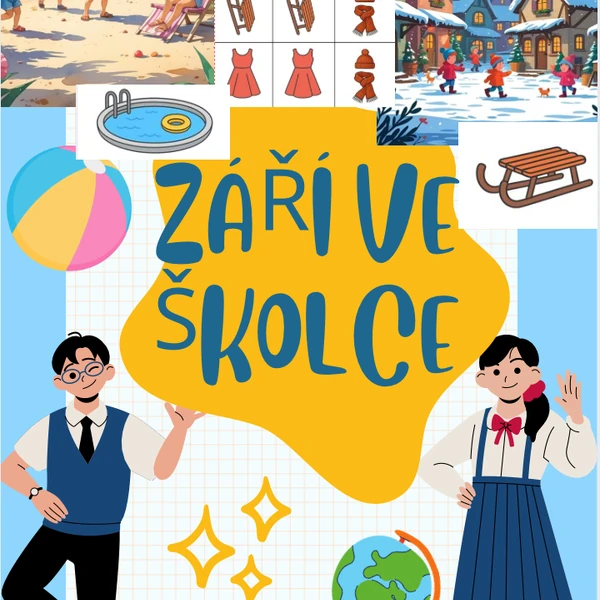 Balíček do MŠ- první týden v září - aktivity, roční období, básničky, diplomy🌸