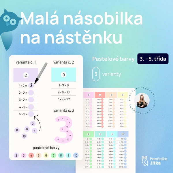 Malá násobilka na nástěnku
