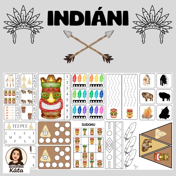 INDIÁNI - AKTIVITY