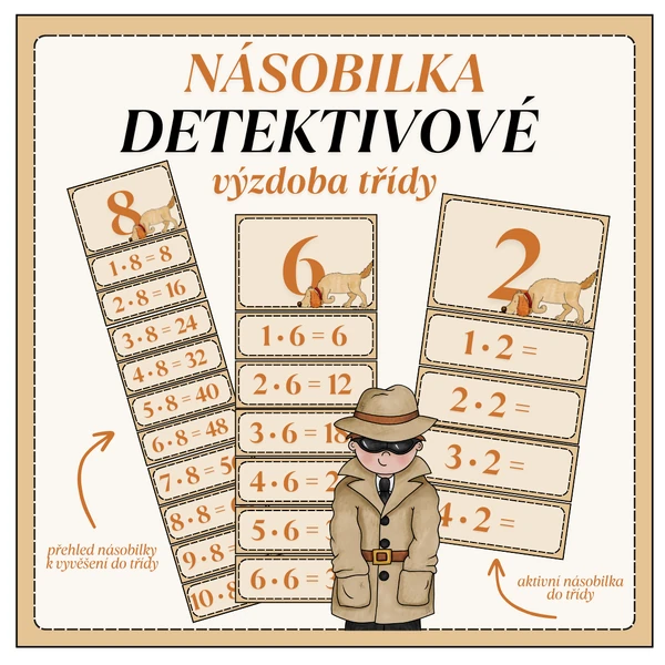 Přehled násobilky - DETEKTIVOVÉ