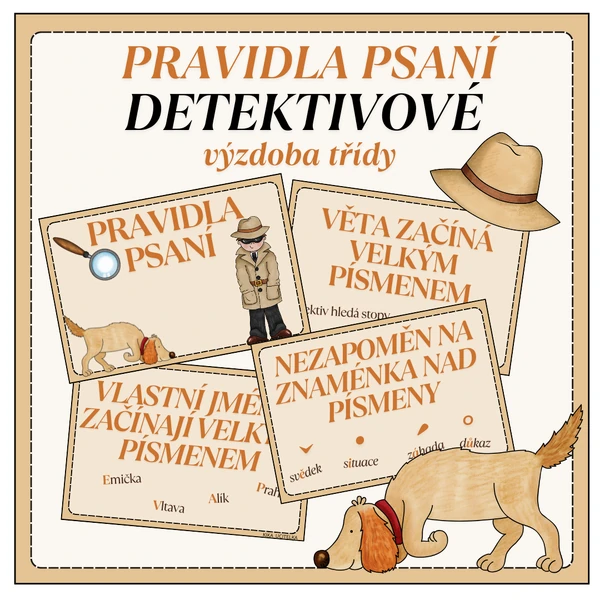 Pravidla psaní - DETEKTIVOVÉ