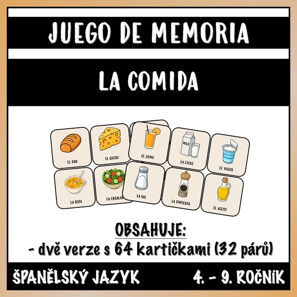 Juego de Memoria - La Comida