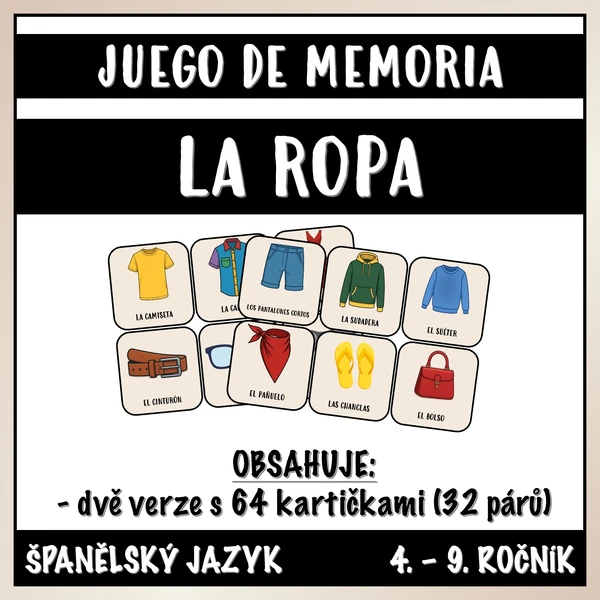 Juego de Memoria - La Ropa