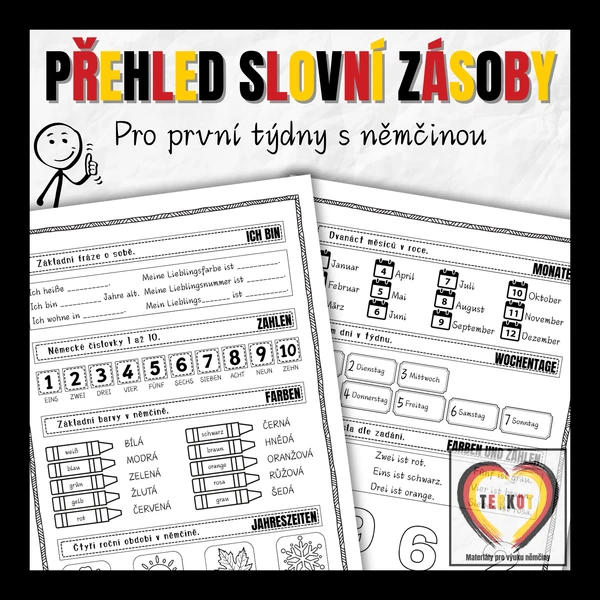 Start s němčinou - přehled základní slovní zásoby