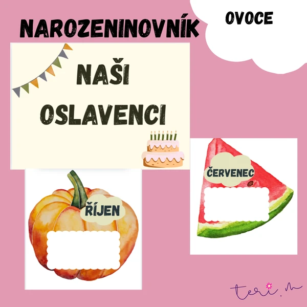 NAROZENINOVNÍK - téma OVOCE a ZELENINA