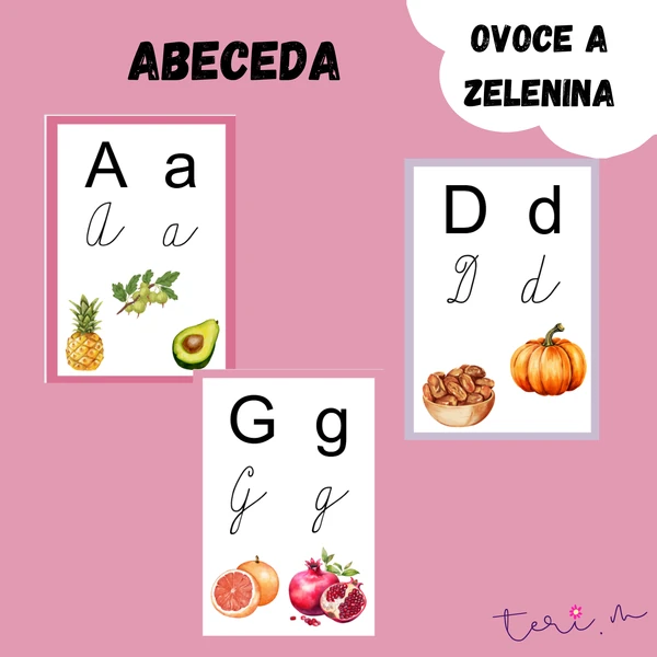 ABECEDA - téma OVOCE A ZELENINA