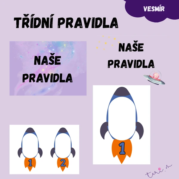 TŘÍDNÍ PRAVIDLA - téma VESMÍR