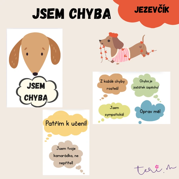 JSEM CHYBA - téma JEZEVČÍK
