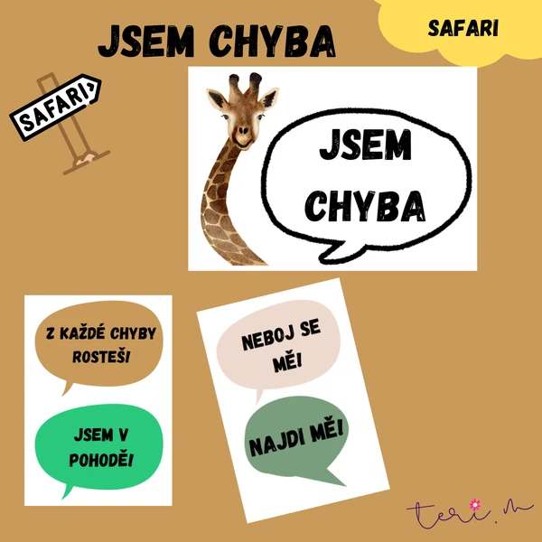 JSEM CHYBA - téma SAFARI