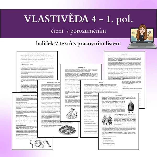 vlastivěda 4 - 1. pol. - čtení s porozuměním