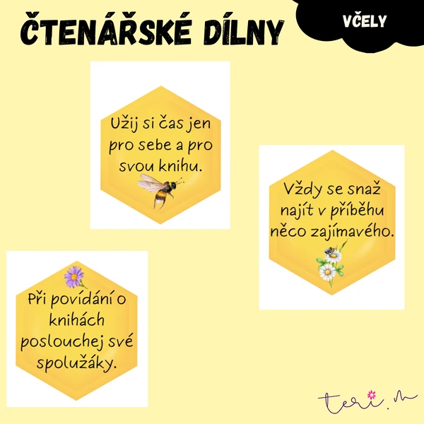 PRAVIDLA ČTENÁŘSKÁ DÍLNA - téma VČELY