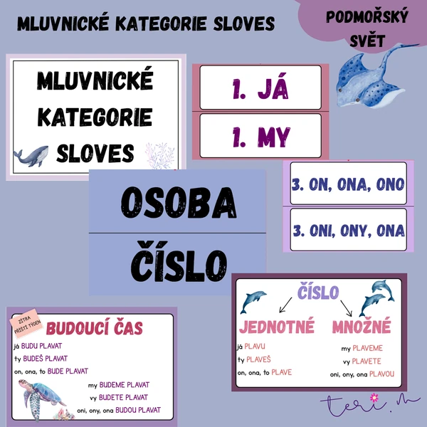 MLUVNICKÉ KATEGORIE SLOVES - téma PODMOŘSKÝ SVĚT