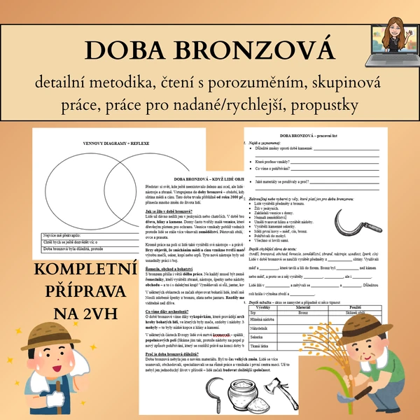 Doba bronzová - čtení s porozuměním