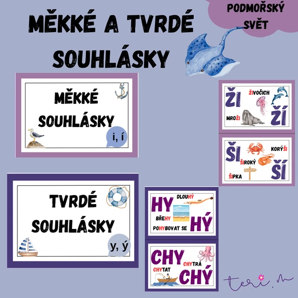 MĚKKÉ A TVRDÉ SOUHLÁSKY - PODMOŘSKÝ SVĚT