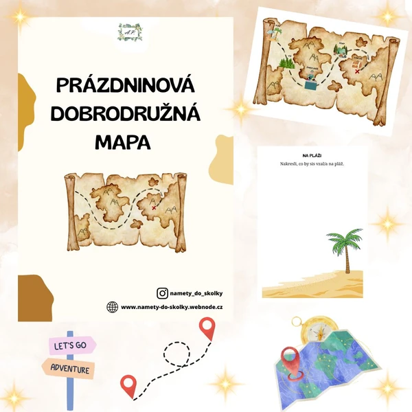Prázdninová dobrodružná mapa 